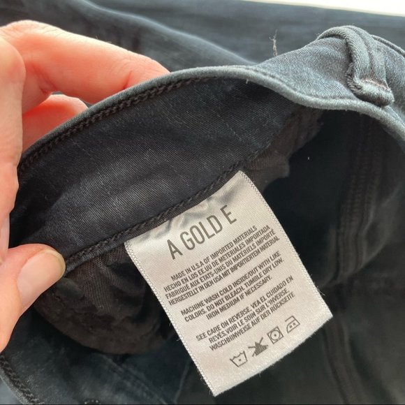 AGOLDE Black Jeans Womens 28 Skinny Distressed Sophie Hi Rise - Picture 5 of 7